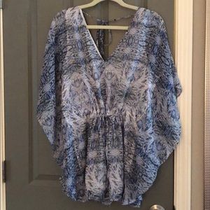 BCBG romper with flowy short sleeves